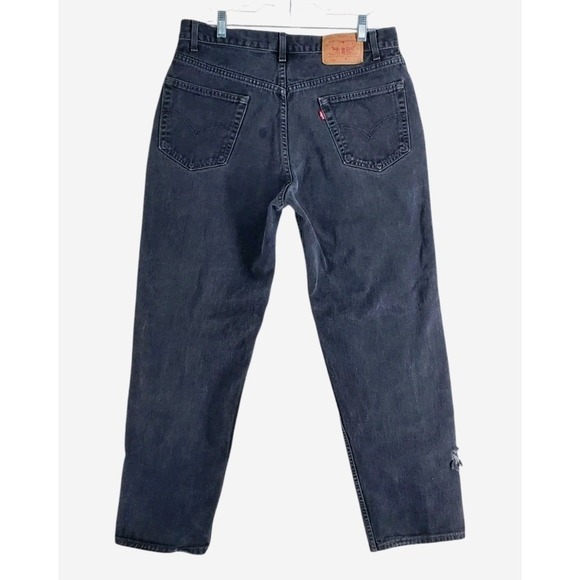 Vtg Y2K Levis 550 Black Jeans Mens 36x32 Relaxed Loose Hi Rise Canada (33x30.5) - Picture 16 of 16